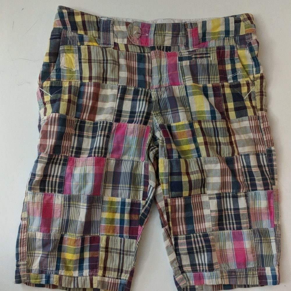 Women’s Madras Bermuda Shorts size 3 Junior